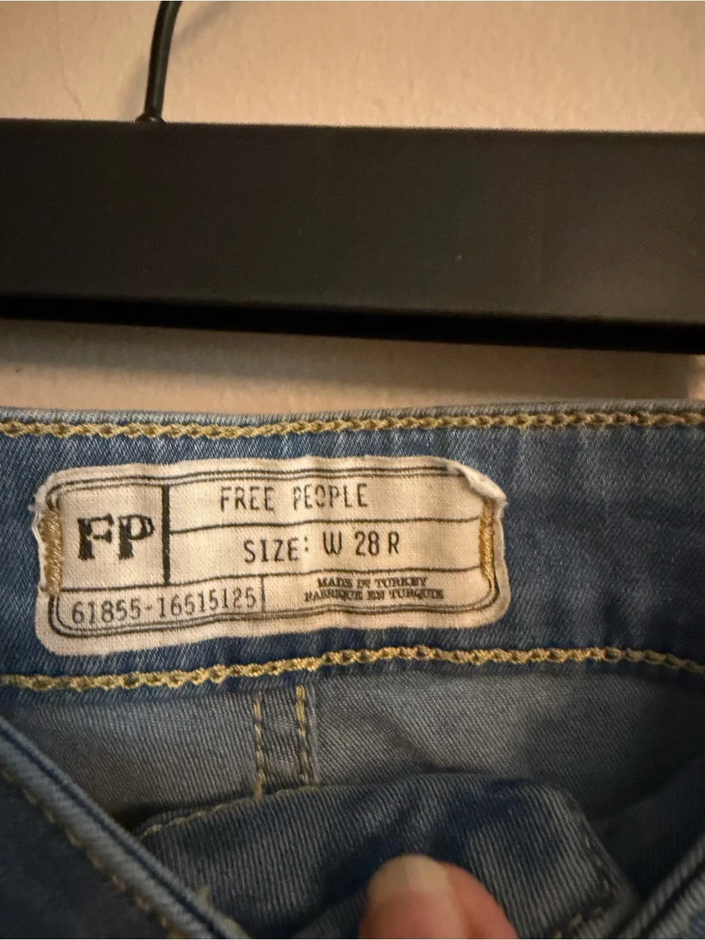 Free People Light Blue High-Rise Flare Jeans